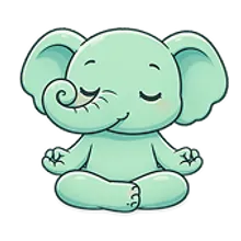 Condri elephant meditating